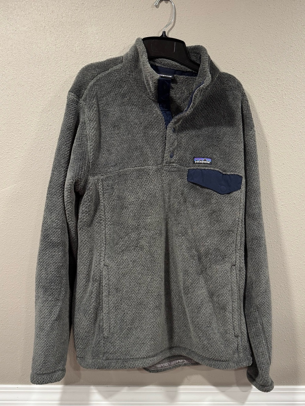 Patagonia Gray Snap-T Fleece Pullover
